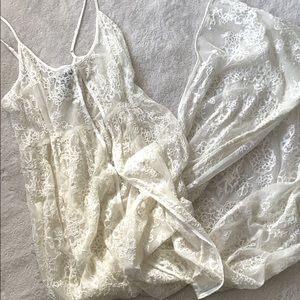 White lace coverup/ dress